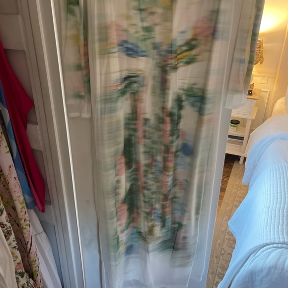 Loewe trompe-l'oeil-print mesh long dress - Picture 8 of 9